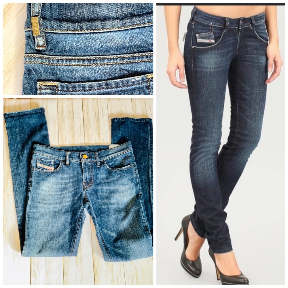 EUC Diesel LIV Wash 008FC Stretch 27 x 32